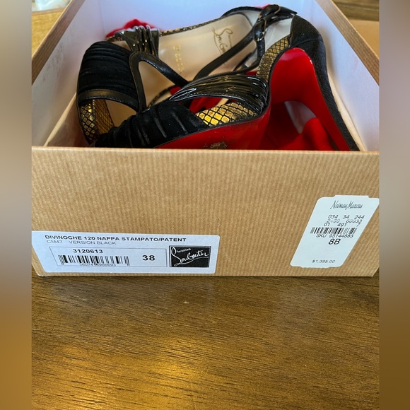 Christian Louboutin Black Strappy Heel DIVINOCHE - Picture 4 of 5